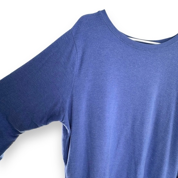 Wildfox Crew Neck Nubby Sweatshirt Oversized Blue Women's Size XXL - Picture 5 of 7